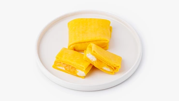 Изображение товара Налистники Конвертики с сырным кремом и мандариновой начинкой