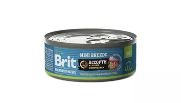 Изображение товара Корм BRIT Premium by Nature Dog Adult Mini для собак мелких пород 100г