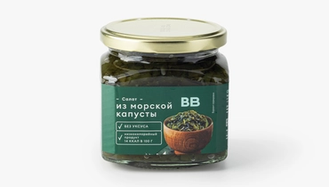 Салат из&nbsp;морской капусты без&nbsp;уксуса ст/б, 400 г