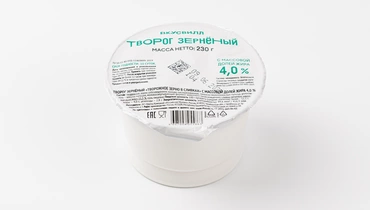 Творог зерненый 4%, 230 г