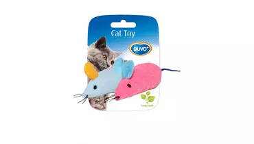 Изображение товара DUVO+ Игрушка для кошек с кошачьей мятой Две мышки мультиколор