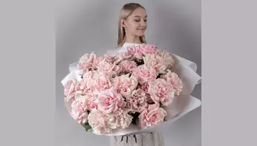 Букет из&nbsp;25 розовых, французских роз FMART by flowwow