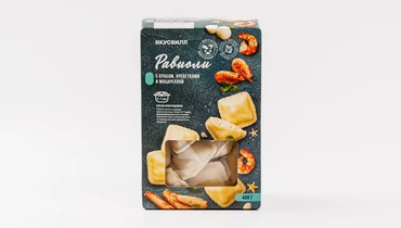 Равиоли с крабом, креветками и моцареллой, 400 г