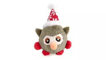 Изображение товара EliteDog Плюшевая игрушка для собак с пищалкой "Сова" серая