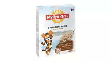 Каша Myllyn Paras Тигренок гречневая б/п 3 мин 400 г