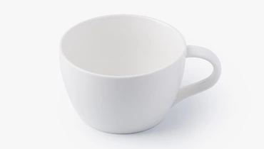 Изображение товара Фарфоровая чайная чашка 360 мл от ВкусВилл для утреннего кофе и вечернего чая