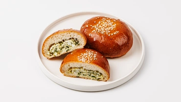 Пирожок с зеленью и яйцом, 2 шт