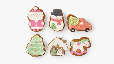 Пряник имбирный "Праздничная коллекция", 1 шт.