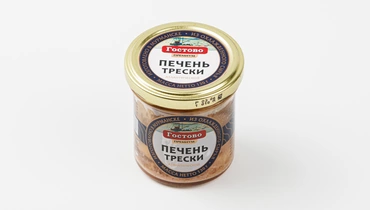 Печень трески атлантич. натуральная кусочками ст/б, 130 г