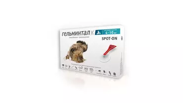 Изображение товара Гельминтал spot-on капли для кошек 4-10 кг Экопром за 693 рублей