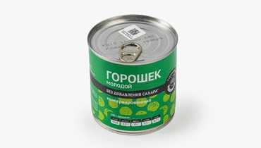 Горошек молодой консервированный без доб. сахара, 400 г
