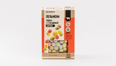 Пельмени микро с говядиной цветные