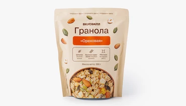Изображение товара Гранола Ореховая ВкусВилл 280г - Питательный Завтрак