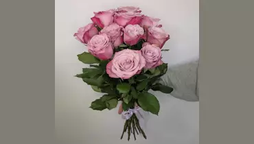 Букет роз Infused Pink 11 шт. под&nbsp;ленту