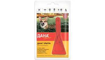 Изображение товара Дана Ультра капли на холку (для собак и щенков 5-10 кг) (Апиценна)