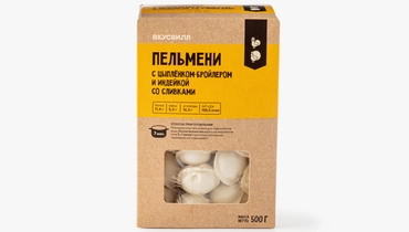 Пельмени с&nbsp;цыпленком-бройлером и&nbsp;индейкой со сливками