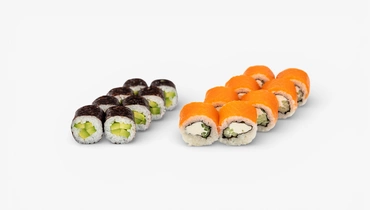 Сет роллов "Фитнес пара" (Лайт фила, Авокадо маки)