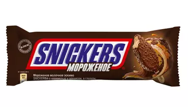 Мороженое Snickers Эскимо с&nbsp;карамелью и&nbsp;арахисом в&nbsp;глазури 65 г