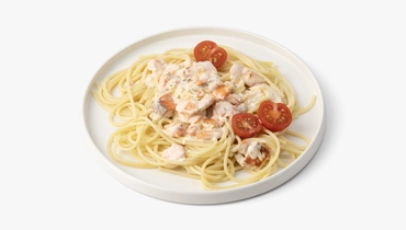 Изображение товара Паста с лососем в сливочном соусе 410 рублей готовое блюдо