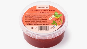 Клубника дробленая с&nbsp;сахаром