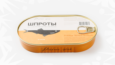 Шпроты в масле из балтийской кильки, 175 г