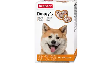 Изображение товара Витамины Beaphar Doggy's Mix для собак 180 таблеток для взрослых до 10 кг