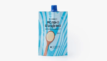 Молоко сгущенное цельное с сахаром, 100 г Молоко сгущенное цельное с сахаром, 100 г