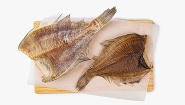 Камбала вяленая тушка без головы, вес