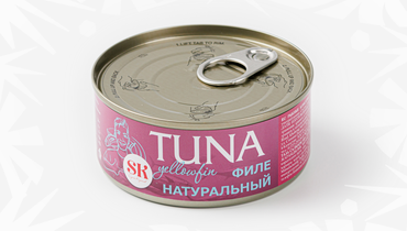 Тунец (желтоперый) филе-кусочки натуральный, 140 г