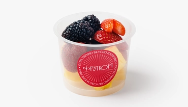 Изображение товара Фруктовый микс клубника ананас ежевика 150 г ВкусВилл свежий натуральный перекус