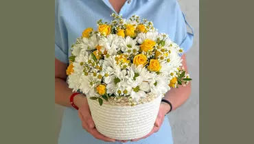 Композиция с&nbsp;цветами «Солнечный день» FMART by flowwow