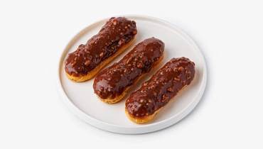 Эклеры "Арахисовые" с шоколадной глазурью, 3 шт