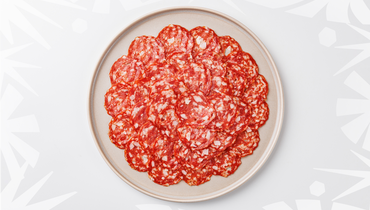 Колбаса Салями Пряная с пажитником и паприкой полусухая, нарезка