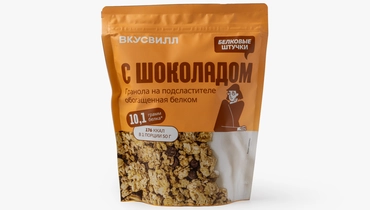 Изображение товара Гранола с шоколадом на подсластителе, обогащенная белком