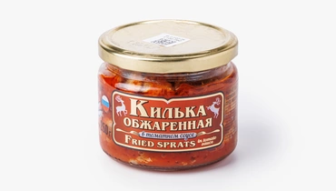 Изображение товара Килька каспийская обжаренная в томатном соусе ст/б, 260&nbsp;г