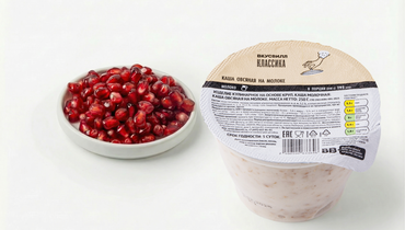 Овсяная каша со свежим гранатом