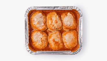 Ежики из&nbsp;курицы и&nbsp;говядины в&nbsp;томатном соусе для&nbsp;запекания