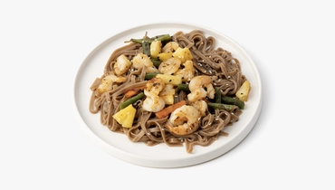 Изображение товара Вок гречневый с креветками в кисло-сладком соусе, шт СП