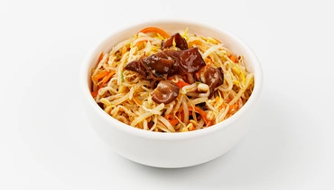 Салат с машем и древесными грибами