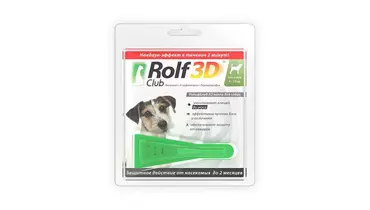 Изображение товара Rolf Club 3D капли инсект. для собак от 4 - 10 кг  (Экопром)