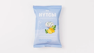 Чипсы нутовые "Сметана и зелень"