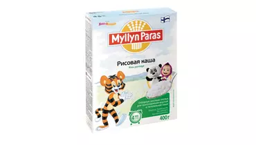 Каша Myllyn Paras Тигренок рисовая б/п 4 мин 400 г