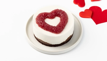 Торт-мини "Рубиновое сердце" монтблан