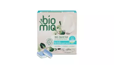 Изображение товара Таблетки для посудомоечной машины BioMio Bio-tabs с маслом эвкалипта 50 шт