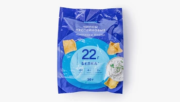 Чипсы протеиновые "Сметана и&nbsp;зелень"