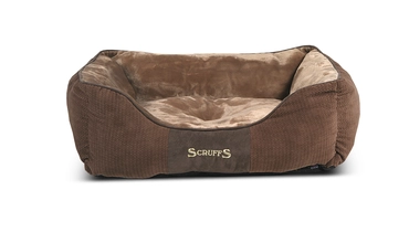 Изображение товара Лежак для животных SCRUFFS Chester 60х50х13 см с бортиками, шоколад