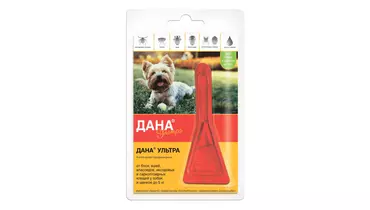 Изображение товара Дана Ультра капли на холку (для собак и щенков до 5 кг) (Апиценна)