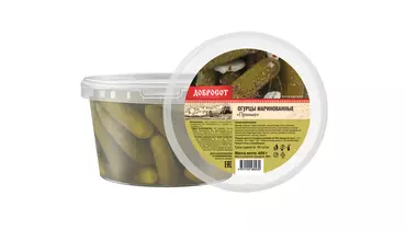 Изображение товара Огурцы Добросот маринованные Пряные 600 г