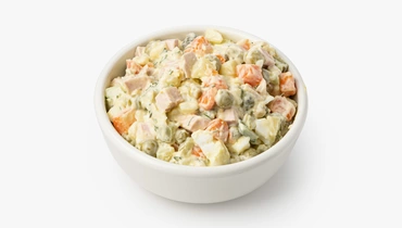 Изображение товара Салат Оливье с колбасой 200 г классический домашний вкус