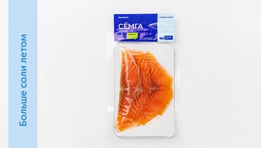 Семга слабосоленая ломтики, 100 г